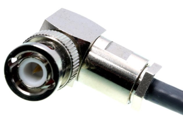 Antennen Stecker BNC 90° (Male) - (Aeroflex50/H155)